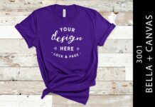 Team Purple Bella Canvas 3001 Mockup Poster 1