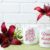 Two Coffee Mug Mockup with Burgundy Lily