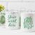 Two Coffee Mug Mockup with Yellow and Green Flowers
