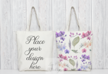 Two Tote Bag Mockup Grocery Bags Two Tote Bag Mockup Grocery Bags Poster 1
