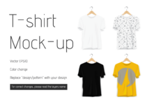 Vector T-shirt Mockup Design Poster 1
