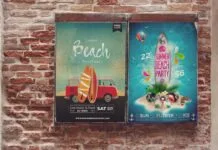 Venetian Brick Wall | Poster Mockup Poster 1