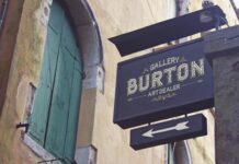 Venetian Directional Sign Mockup Poster 1