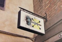Venetian Lighted Signboard Poster 1