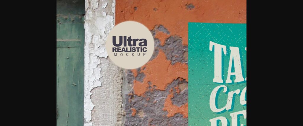 Venice Old Red Wall | Poster Mockup Poster 2