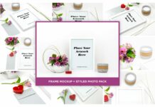 White Picture Frame Mockup Poster 1