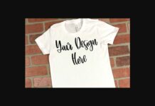 White Youth Unisex T-Shirt Mockup Poster 1