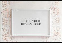 White Horizontal Frame Mockup Poster 1