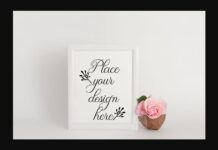 White Modern Frame Mockup Poster 1