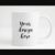 White Sublimation Coffee Mug Mockup