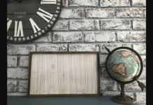 Wood Sign Mock Up Poster 1