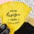 Yellow Bella Canvas 3001 T Shirt Mockup