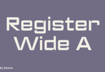 Register Wide A
