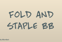 Fold And Staple BB