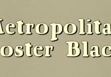 Metropolitan Poster Black