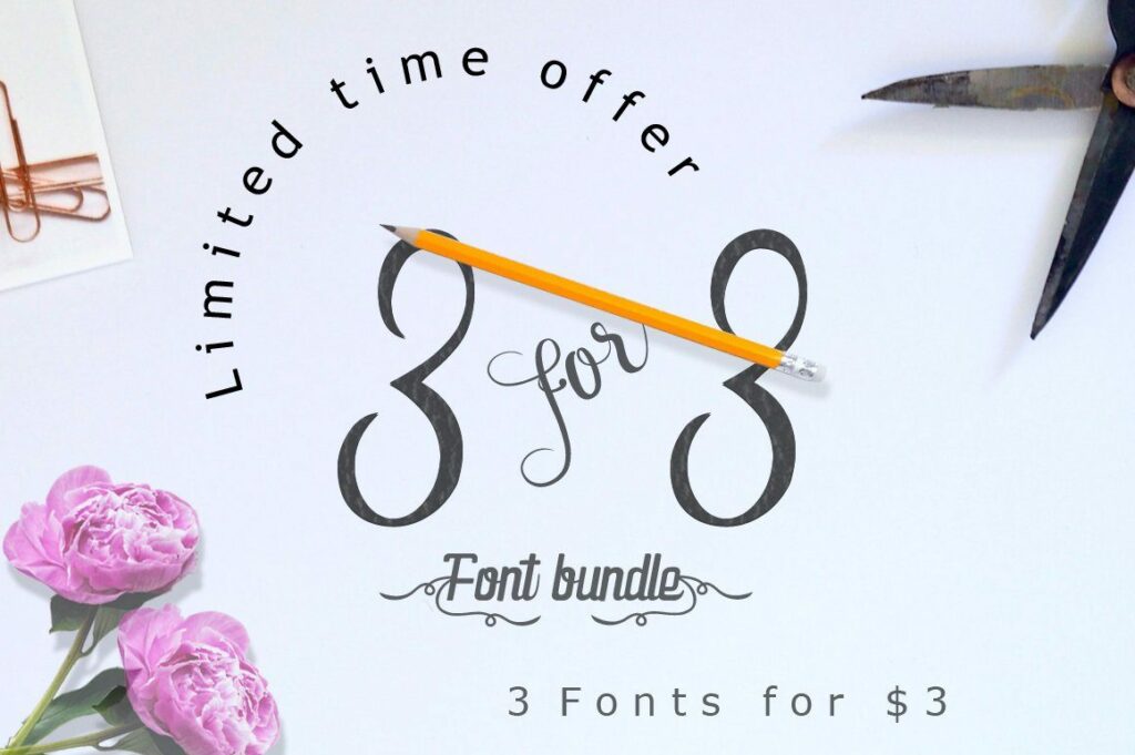 3 for  font deal vol.2 Poster 3