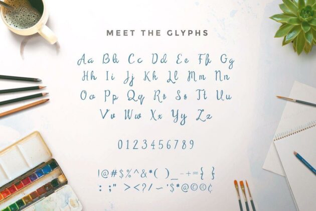 A Serendipity Font Poster 4