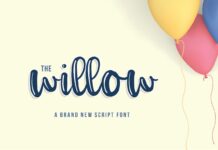 A Willow Font Poster 1