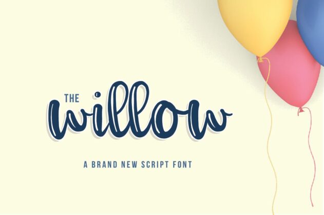 A Willow Font Poster 1