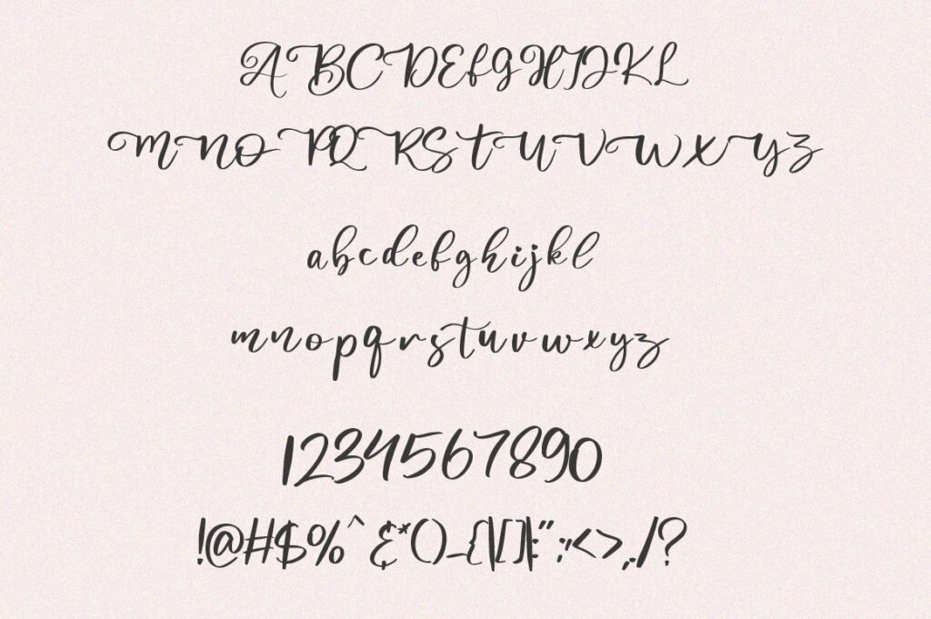 Abiland Script - Heart Font Poster 9