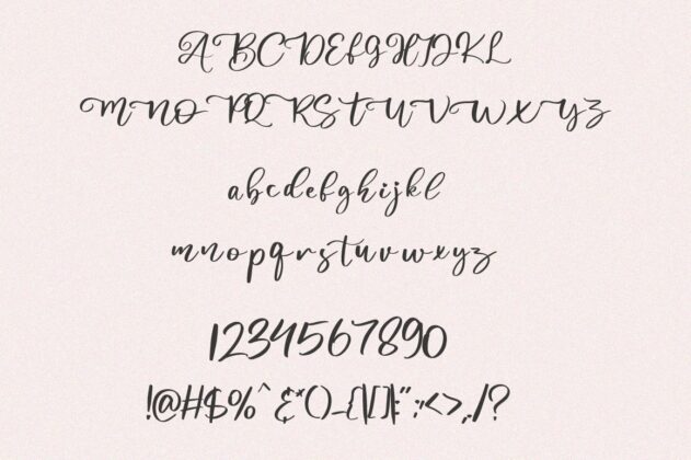 Abiland Script - Heart Font Poster 9