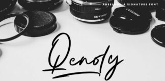 Abselhon handwritten signature font Poster 1