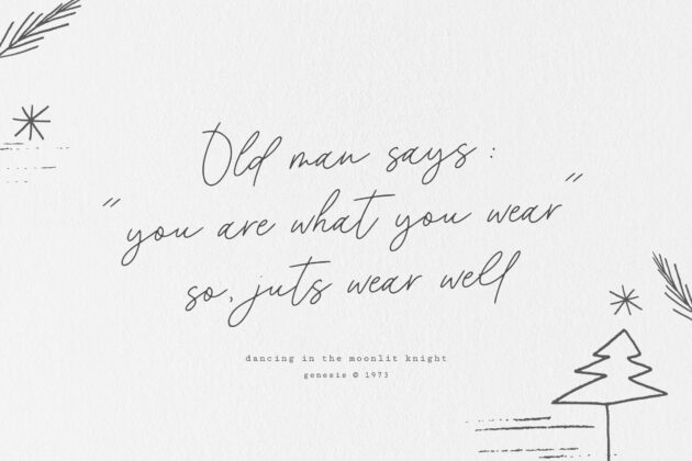 Acoustica Monoline Handwritten Font Poster 3