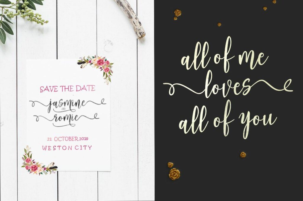 Adheana Font Duo Poster 3