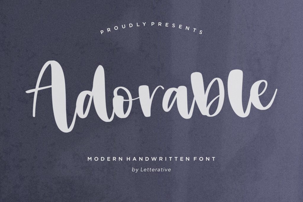 Adorable Modern Handwritten Font Poster 6