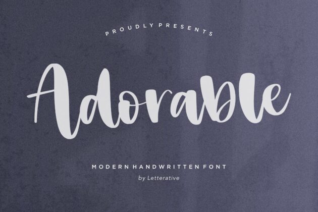 Adorable Modern Handwritten Font Poster 6