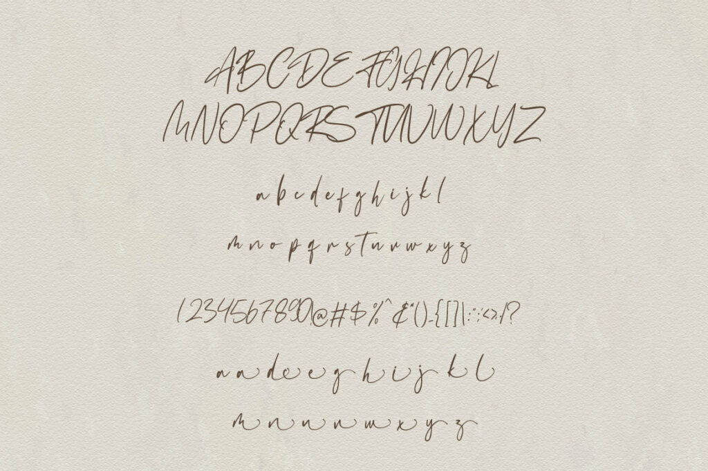 Adriatne Brush Font Poster 3