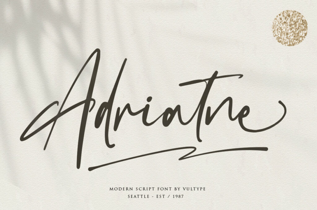 Adriatne Brush Font Poster 5