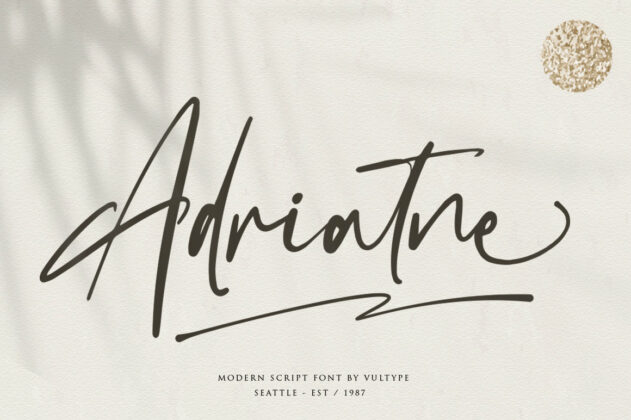 Adriatne Brush Font Poster 5