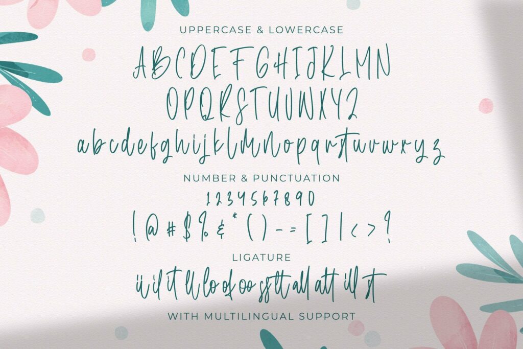 Aerilay - Handwritten Font Poster 4
