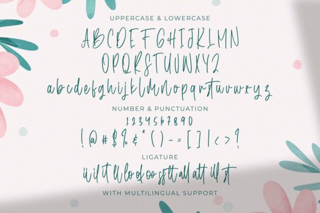 Aerilay - Handwritten Font Poster 4