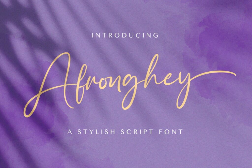 Afronghey - Handwritten Font Poster 2