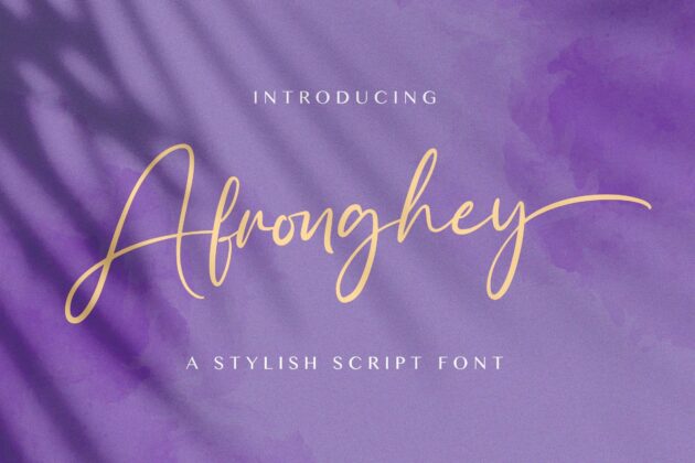 Afronghey - Handwritten Font Poster 2