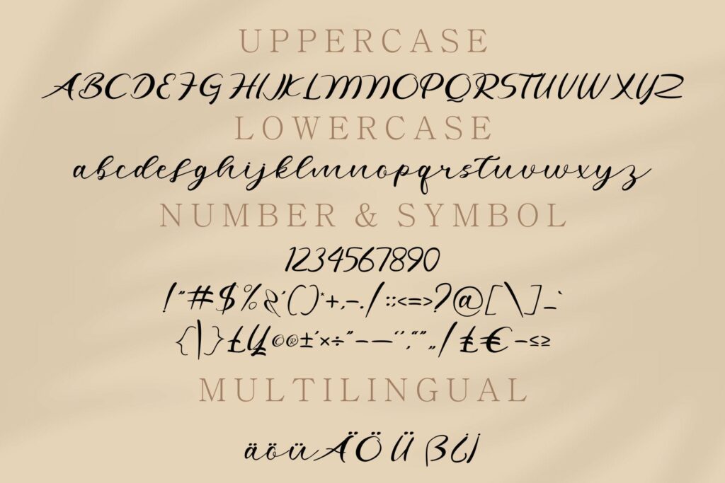 Agatha Handwritten Font Poster 1
