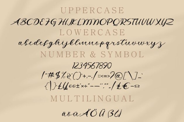 Agatha Handwritten Font Poster 1