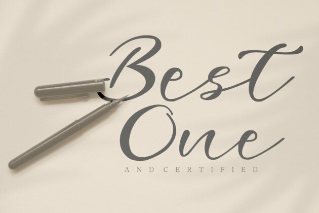 Agatha Handwritten Font Poster 8