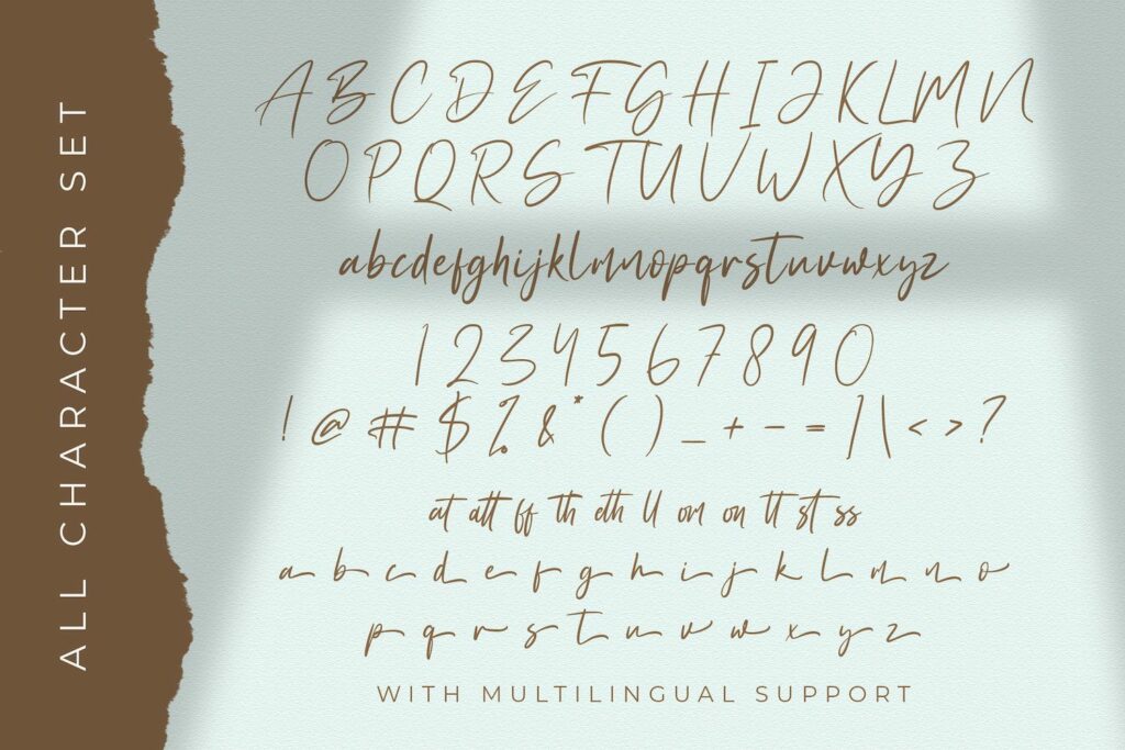 Agatony - Handwritten Font Poster 10
