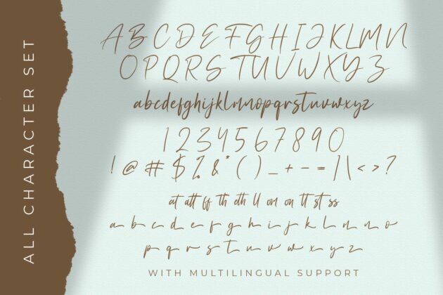 Agatony - Handwritten Font Poster 10