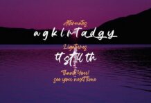Agethsa - Textured Brush Font Poster 1