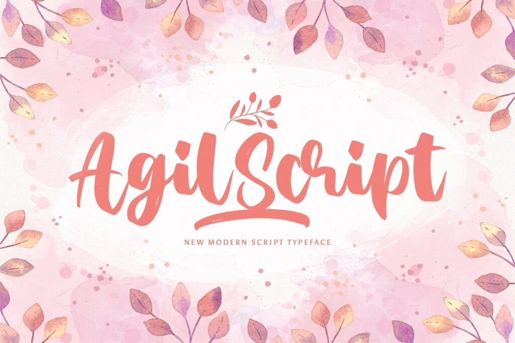 Agil Script - Handwritten Font Poster 2