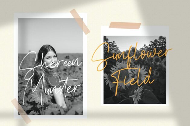 Aguset - Handwritten Font Poster 6
