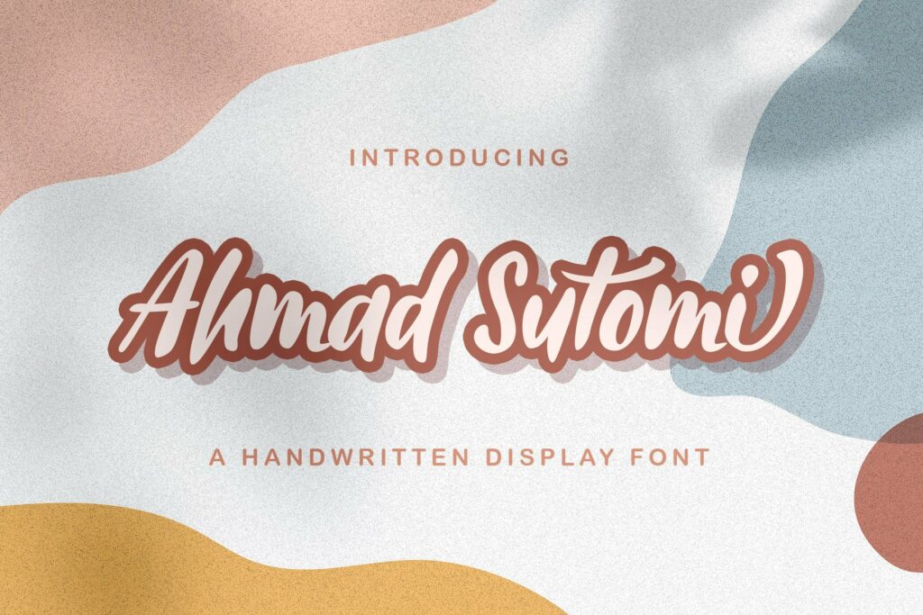 Ahmad Sutomi - Handwritten Font Poster 9