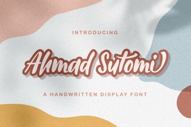 Ahmad Sutomi - Handwritten Font Poster 9
