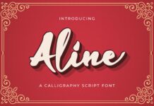 Aline - Handwritten Font Poster 1
