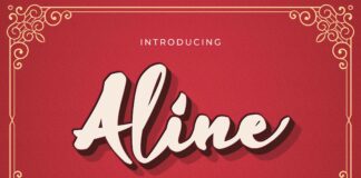 Aline - Handwritten Font Poster 1