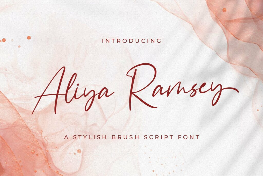 Aliya Ramsey - Handwritten Font Poster 5